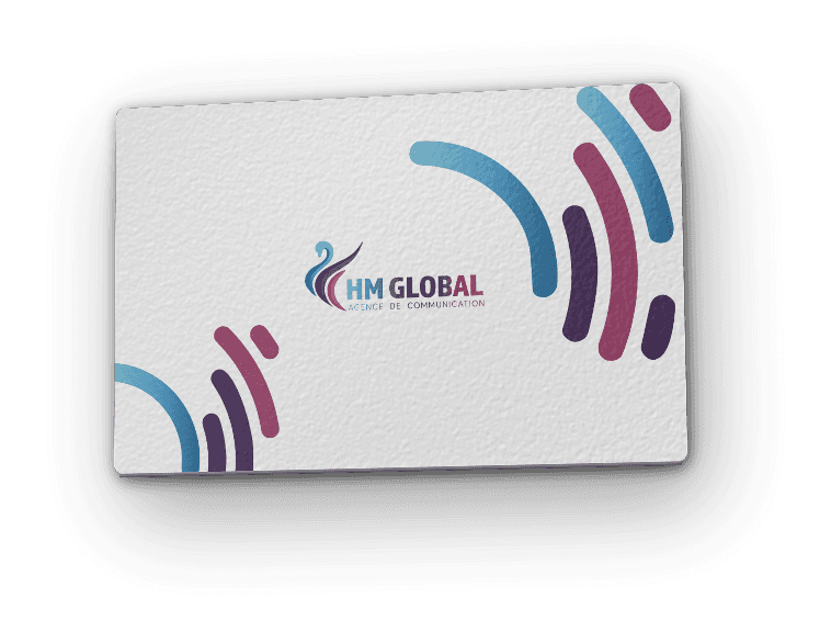 Rendu 3D d'une carte de visite en finition premium satin velours