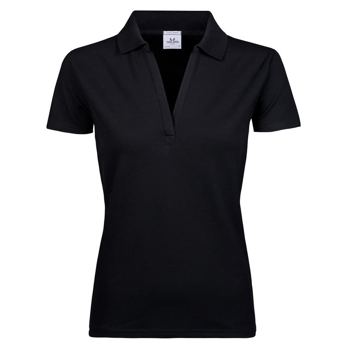 Polo femme stretch col V Tee Jays 1409 marqué en flex
