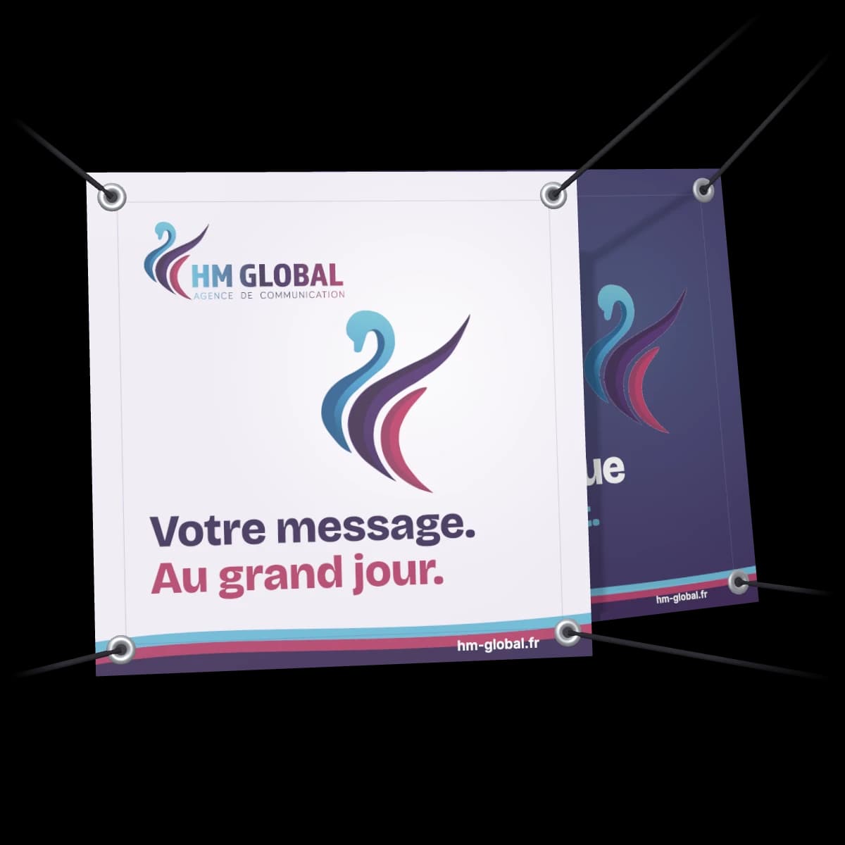 Bâche 450 g frontlit — 50 × 50 cm